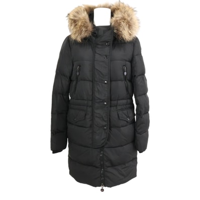 モンクレール FRAGON/フラゴン ラクーンファー フーデッドダウンコート 1