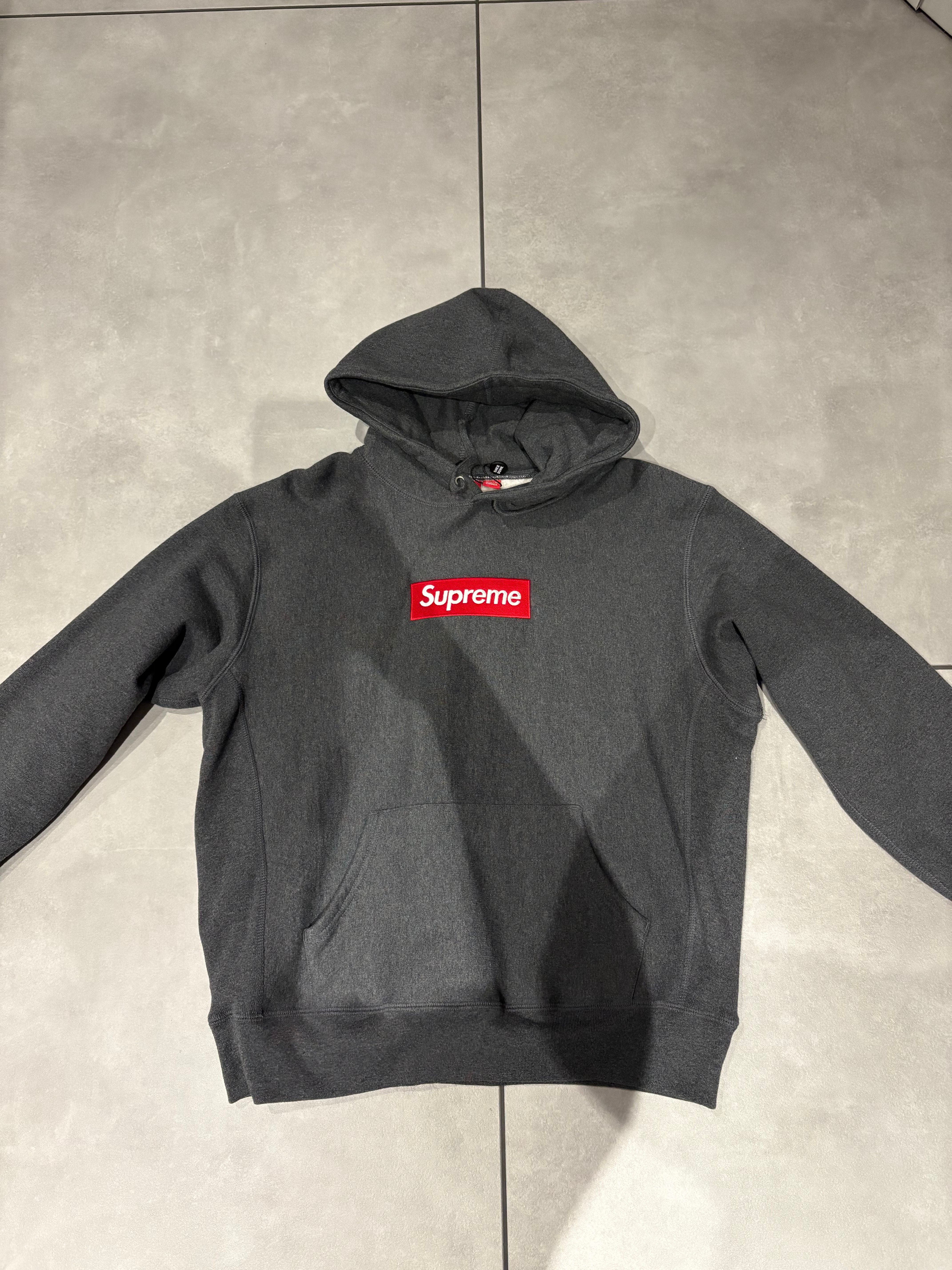 Supreme Box Logo Hooded Sweatshirt "Charcoal" (21FW)