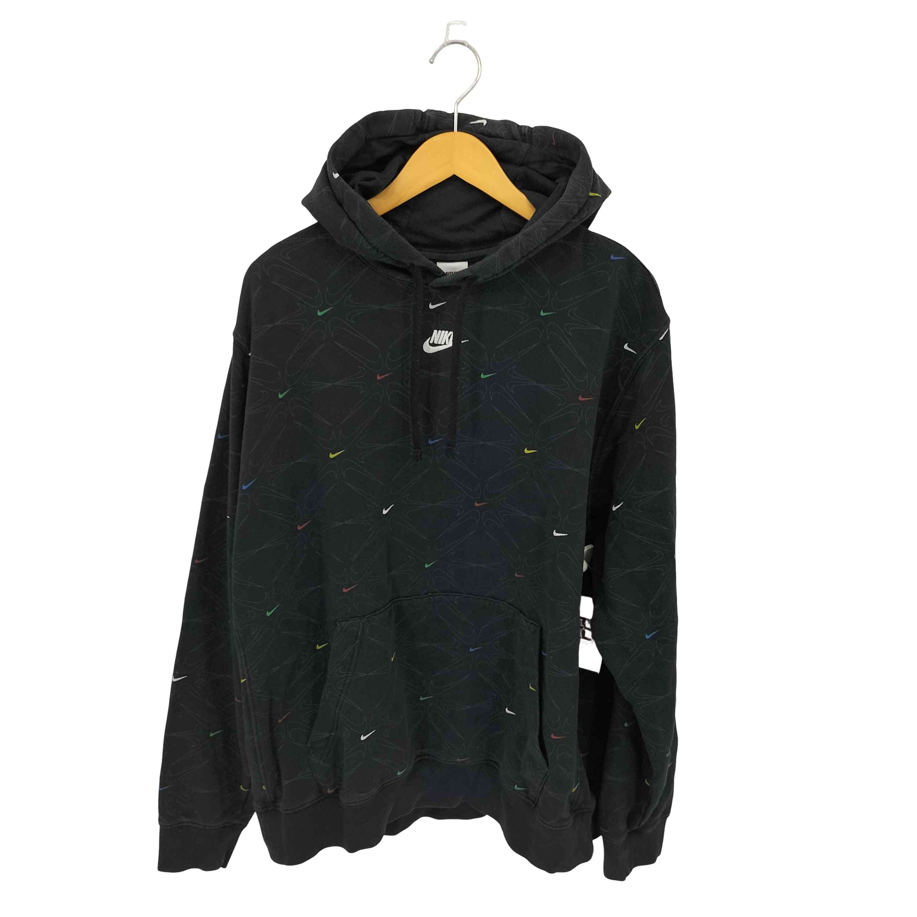 AOP Gel Fleece Hoodie 総柄ロゴ プルオーバーパーカー【1139890149540】