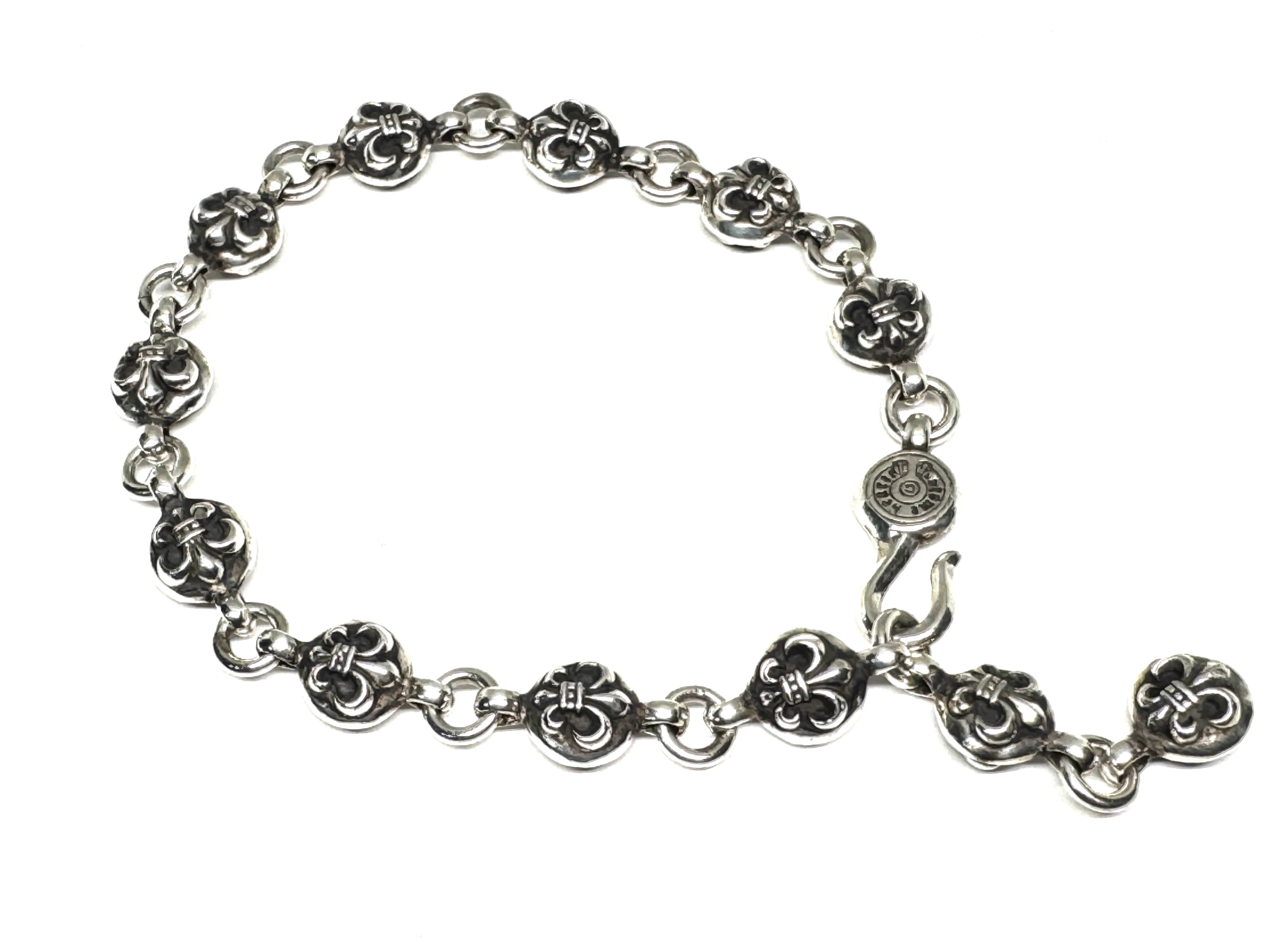クロムハーツ #1 フレアボール ブレスレット 12LINK シルバー 925