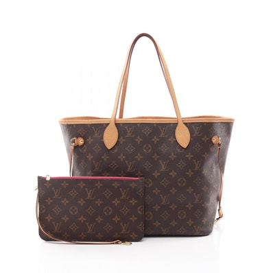 ルイ・ヴィトン LOUIS VUITTON ネヴァーフルMM トートバッグ バッグ PVCコーティングキャンバス レザー モノグラム ピヴォワンヌ レディース ブラウン系 M41178 【中古】