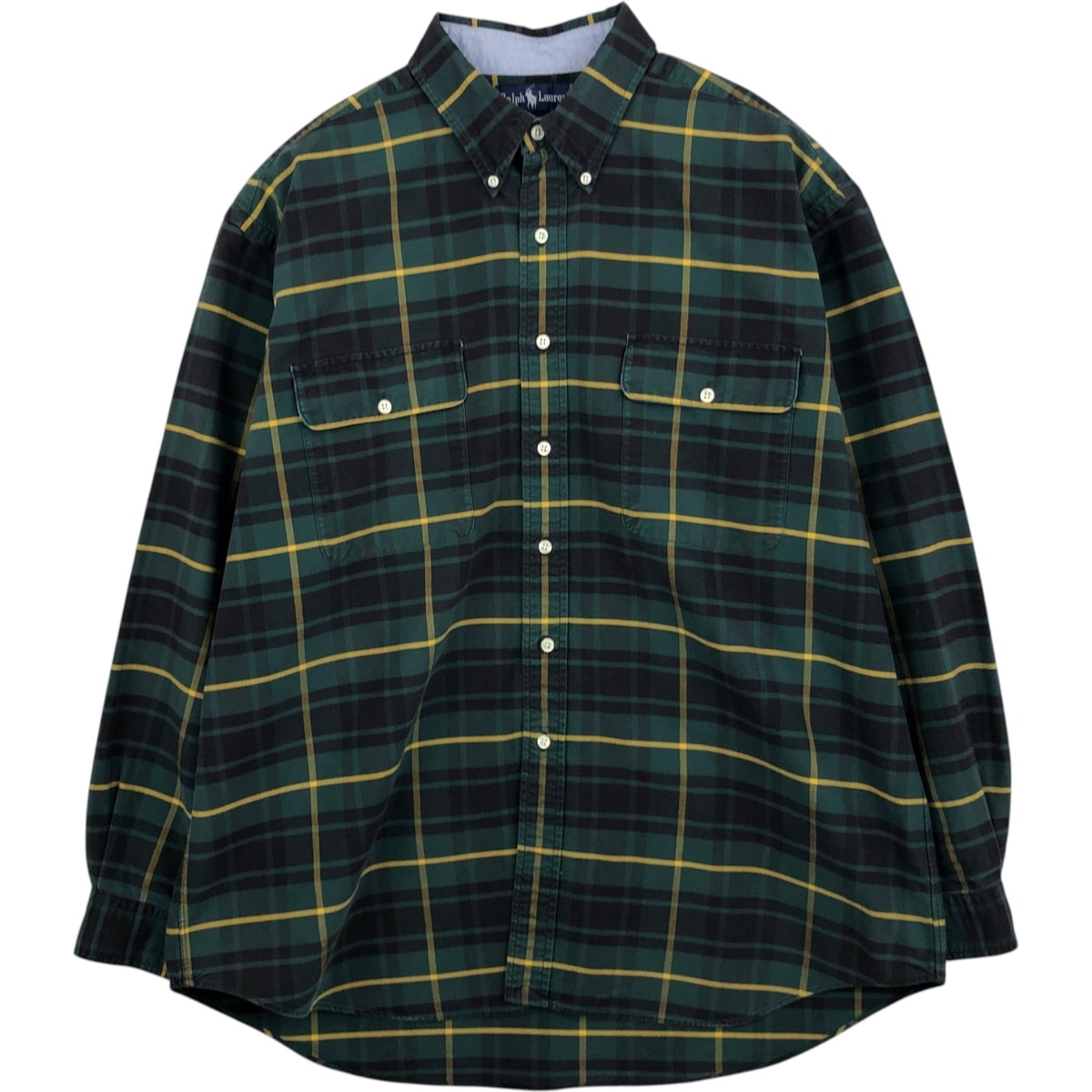 古着 ラルフローレン Ralph Lauren 長袖 ボタンダウンチェックシャツ メンズXL相当/eaa625245