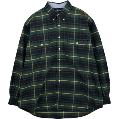 古着 ラルフローレン Ralph Lauren 長袖 ボタンダウンチェックシャツ メンズXL相当/eaa625245