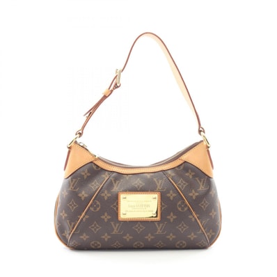 ルイ・ヴィトン LOUIS VUITTON テムズPM モノグラム ショルダーバッグ バッグ PVCコーティングキャンバス レザー レディース ブラウン系 M56384 【中古】