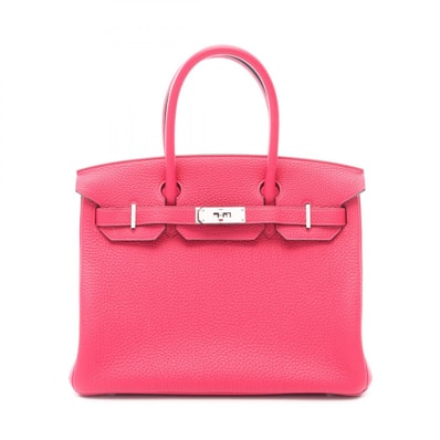 エルメス HERMES バーキン30 ハンドバッグ バッグ レザー トゴ トゴ フランボワーズ Z刻印(2021年製造) レディース ピンク系 【中古】