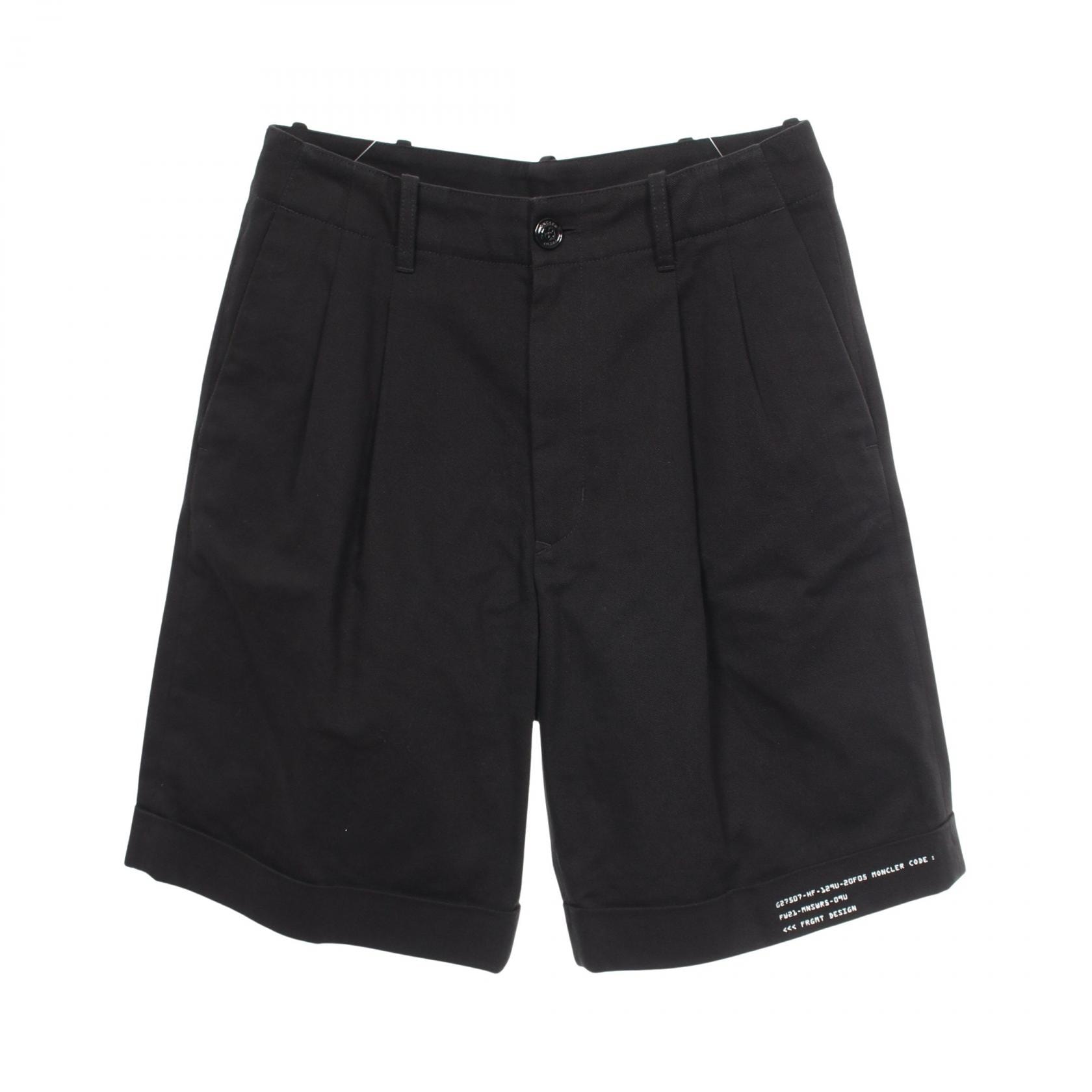 モンクレール MONCLER GENIUS 7 FRAGMENT HIROSHI FUJIWARA ショート パンツ 衣料品 ボトムス コットン メンズ ブラック系 2B00001 【中古】