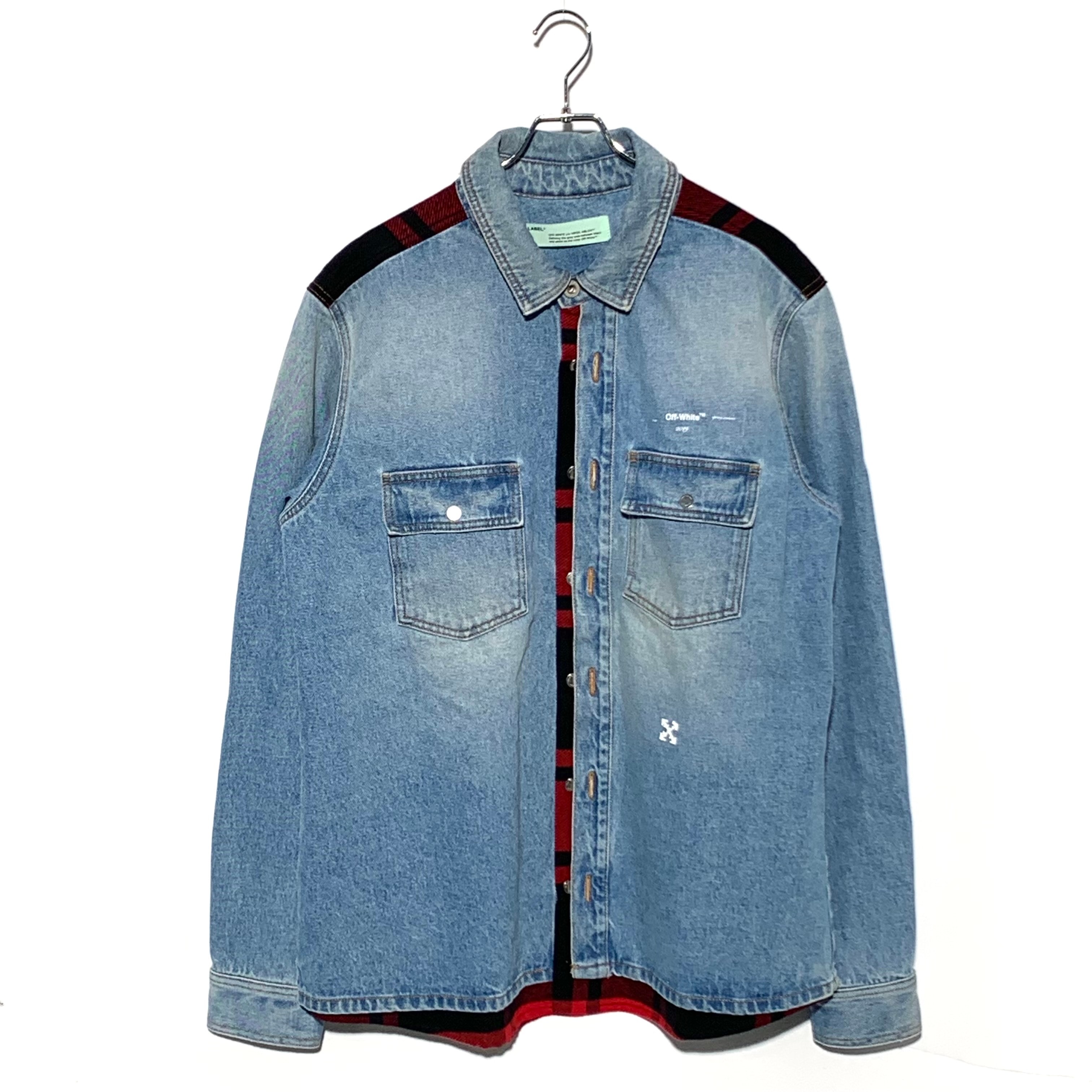 OFF-WHITE layer denim shirt Jacket Indigo