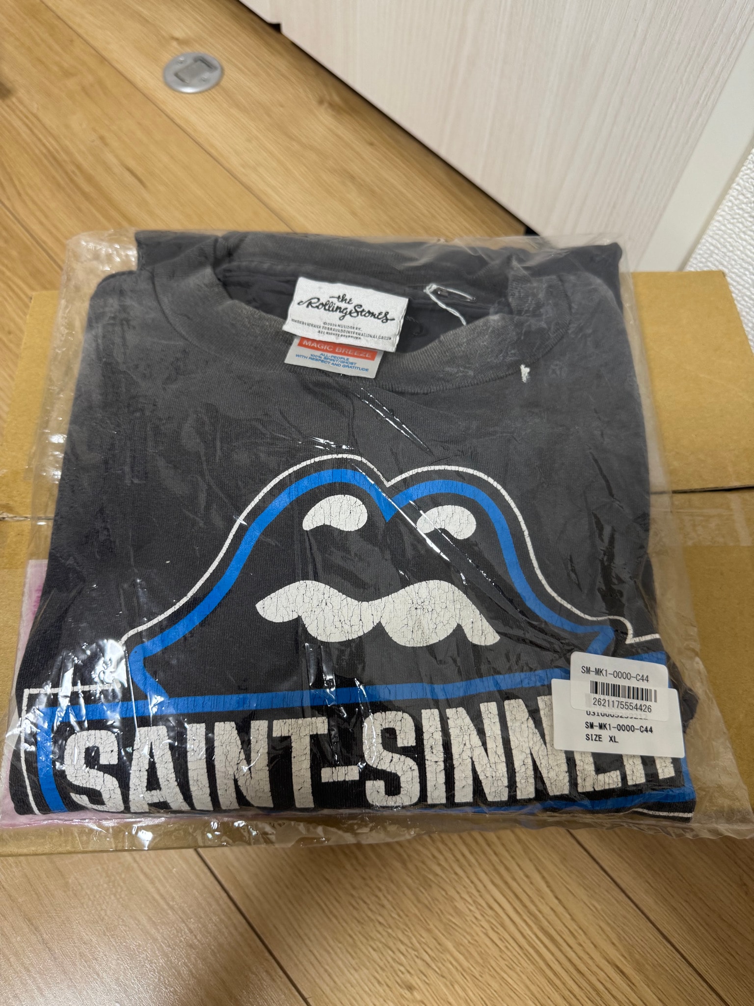 SAINT Mxxxxxx x The Rolling Stones TRS LS T-Shirt Fire "Black"
