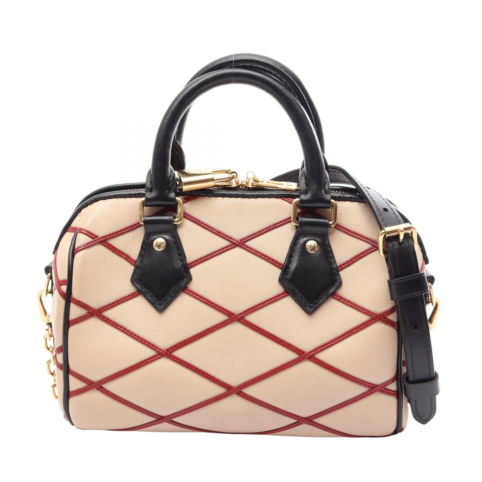 ルイ・ヴィトン LOUIS VUITTON スピーディ バンドリエール 20 2WAY ハンドバッグ バッグ レザー マルタージュ ベージュ レディース ベージュ系 / レッド系 / ブラック系 M24261 【中古】