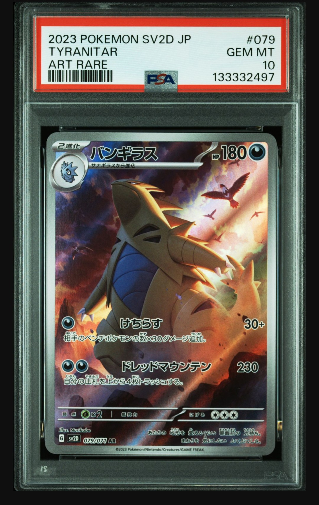 PSA10 バンギラス AR SV2D 079/071 PSA10]バンギラス【AR】〈079/071