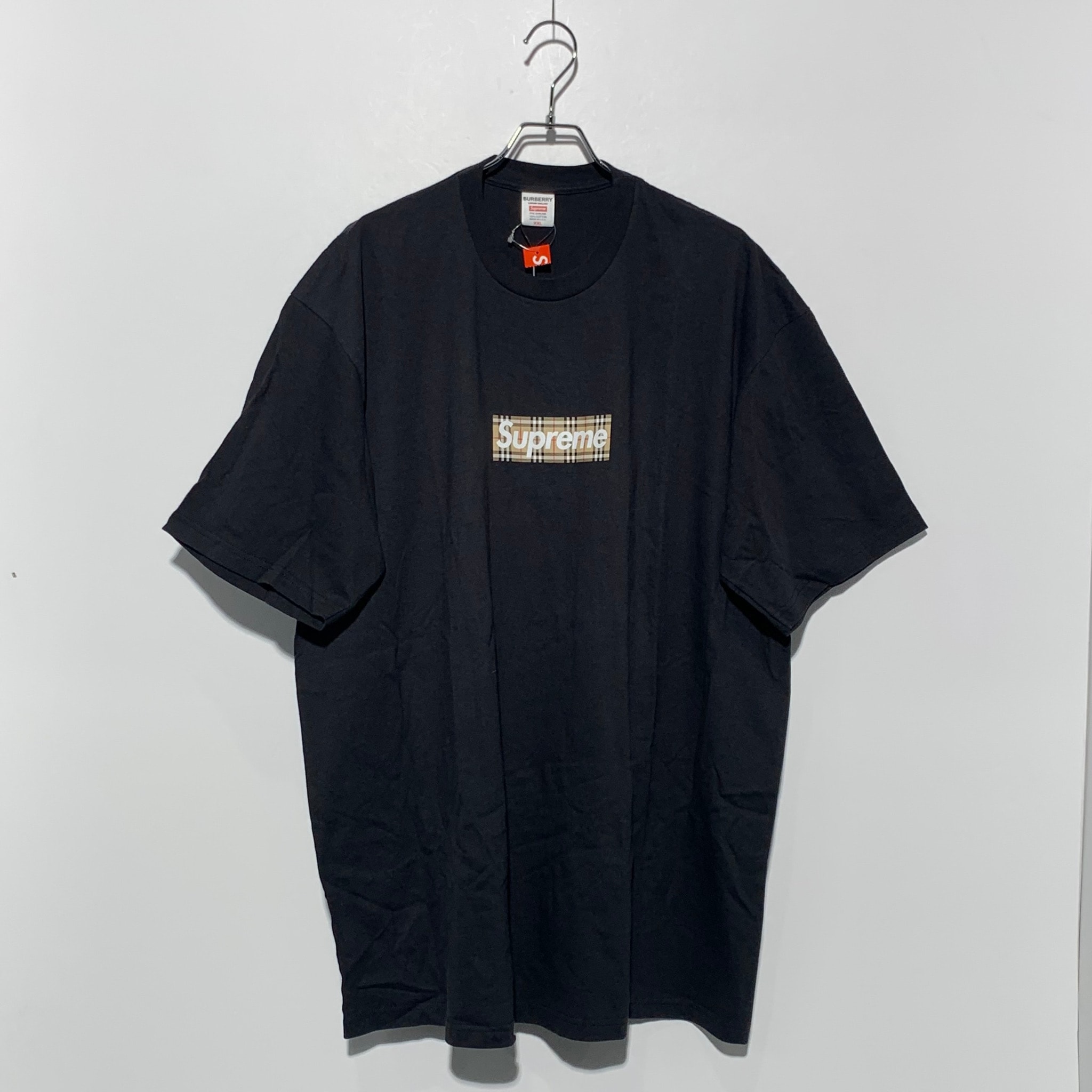 Supreme / Burberry Box Logo Tee "Black"