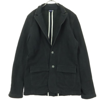 GAP ギャップ 裏起毛 長袖 スウェット地 テーラードジャケット XS ブラック