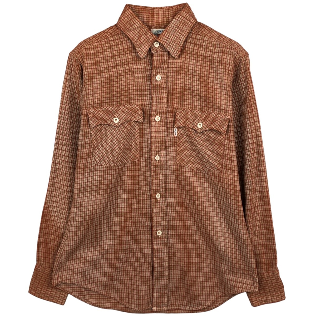 古着 リーバイス Levi's チェック柄 長袖 ライトネルシャツ USA製 レディースM相当/eaa626404