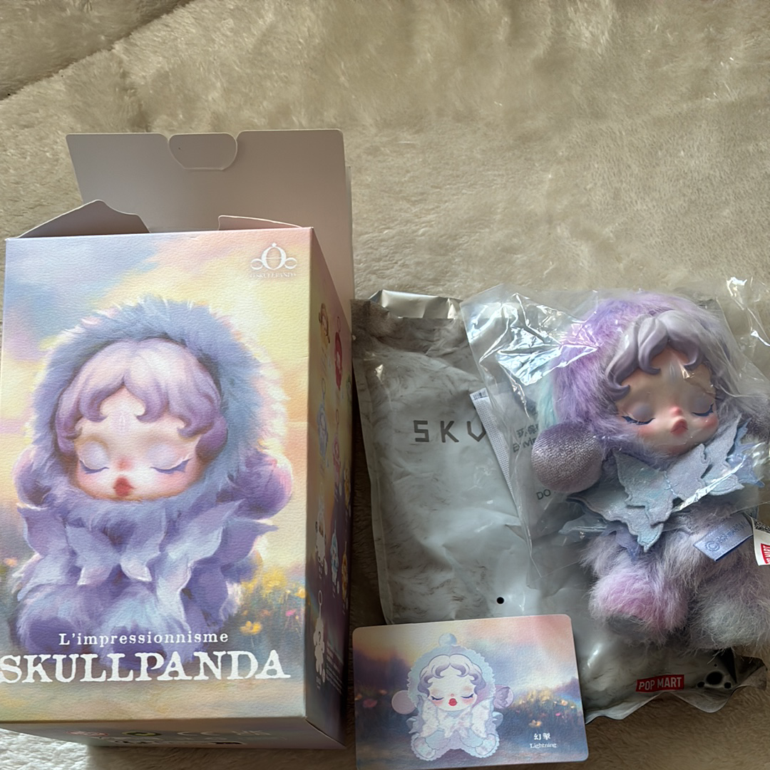 ポップマート スカルパンダ インプレッショニズムシリーズ ぬいぐるみ