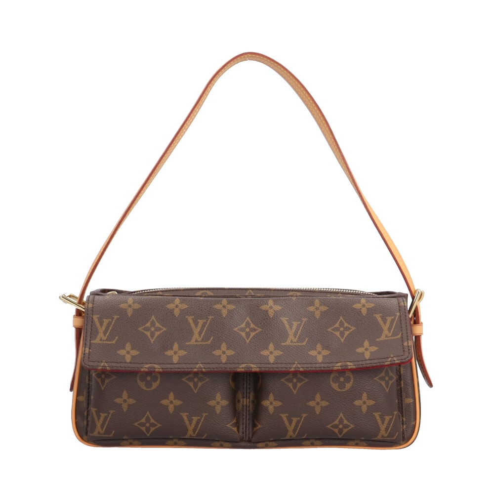ルイヴィトン ヴィバシテMM モノグラム ショルダーバッグ モノグラムキャンバス M51164 ブラウン レディース LOUIS VUITTON  中古