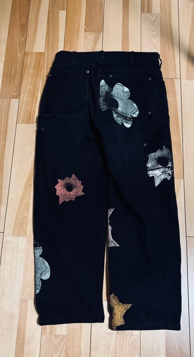 Supreme Nate Lowman Double Knee Painter Pant "Black"