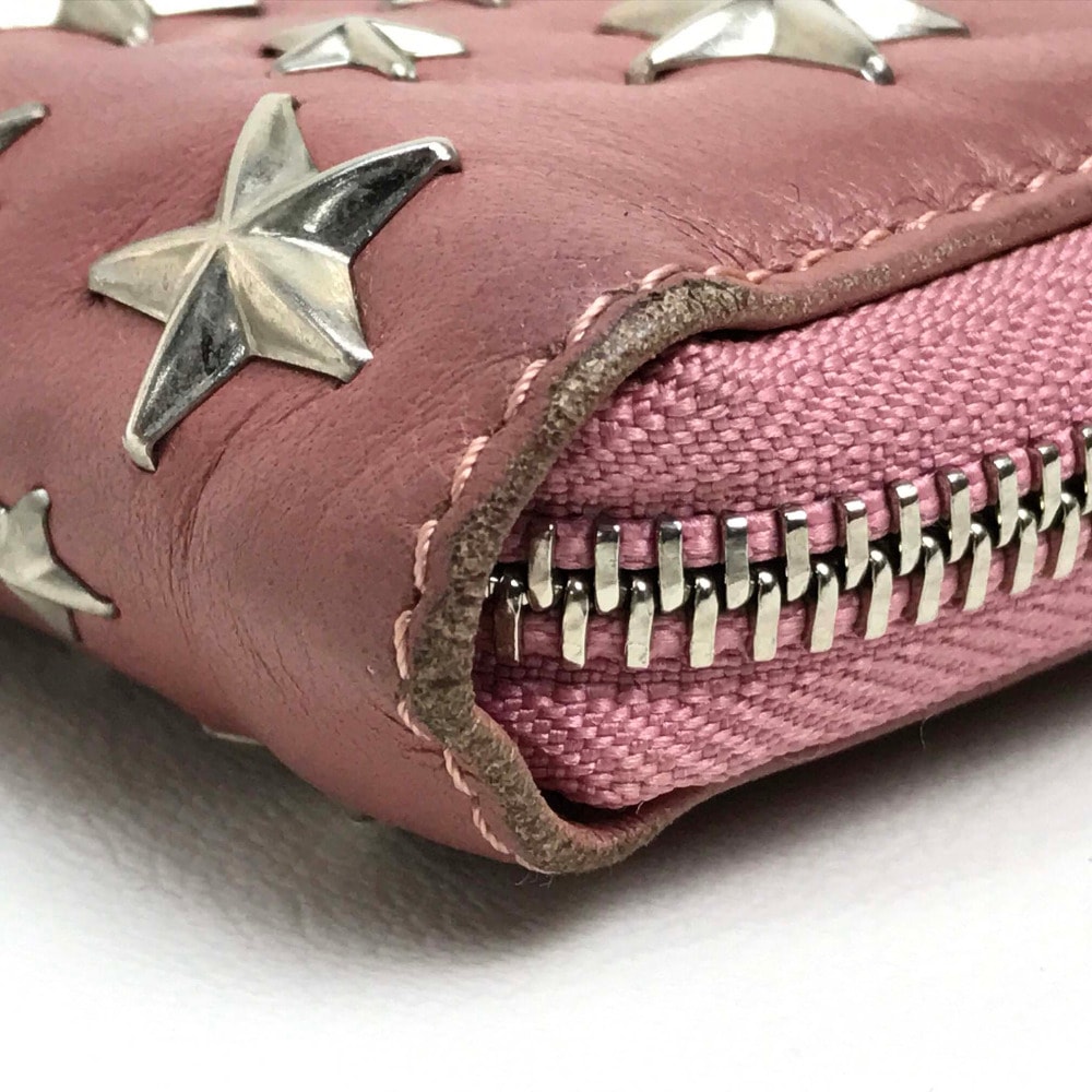 お値下げ✨美品✨ジミーチュウ スタースタッズ ラウンドジップ ケース D (傷や汚れあり)】ジミーチュウ JIMMY CHOO ブランド雑貨 小物