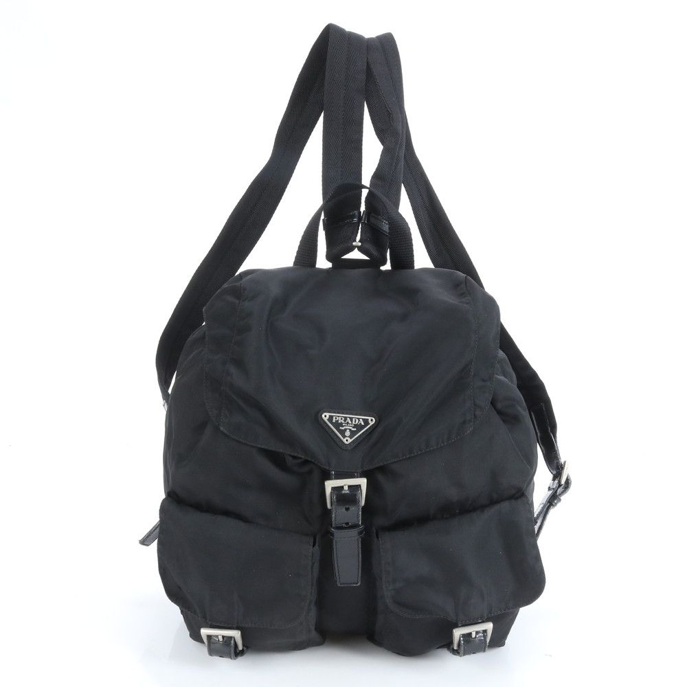 ■極美品 プラダ テスート ナイロン三角ロゴリュックサック