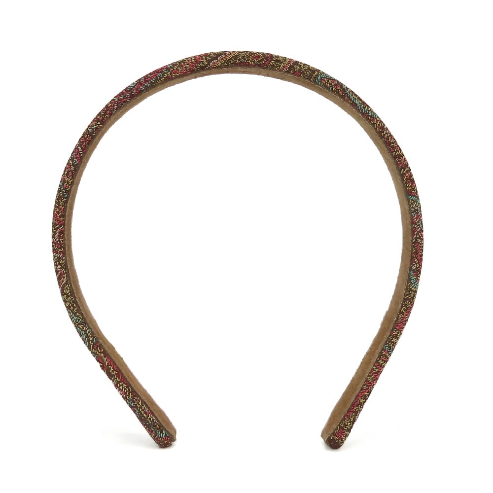 【中古】 エトロ その他アクセサリー カチューシャ コットン スウェード ブラウン系 マルチカラー ペイズリー柄 ヘアアクセサリー おしゃれ レディース 女性 ETRO