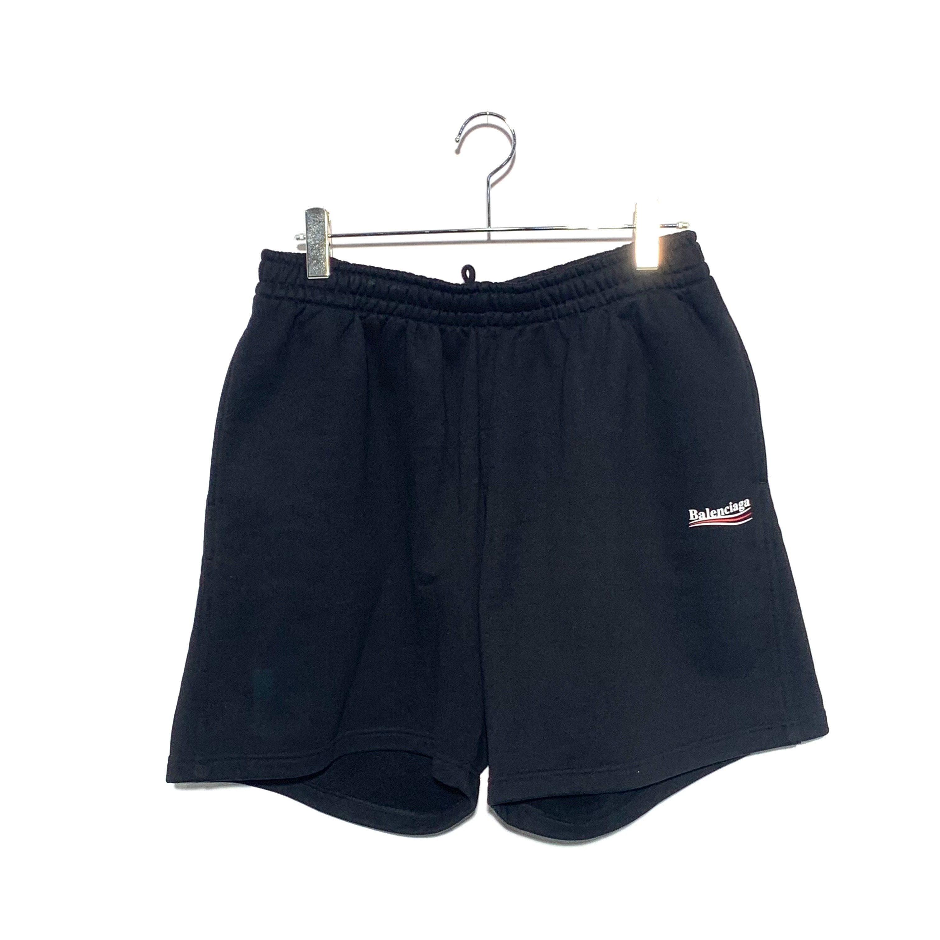 BALENCIAGA Political Campaign Sweat Shorts "Black"