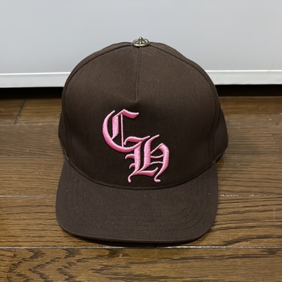 Chrome Hearts Baseball Cap 5 Panel CH "Brown/Pink"