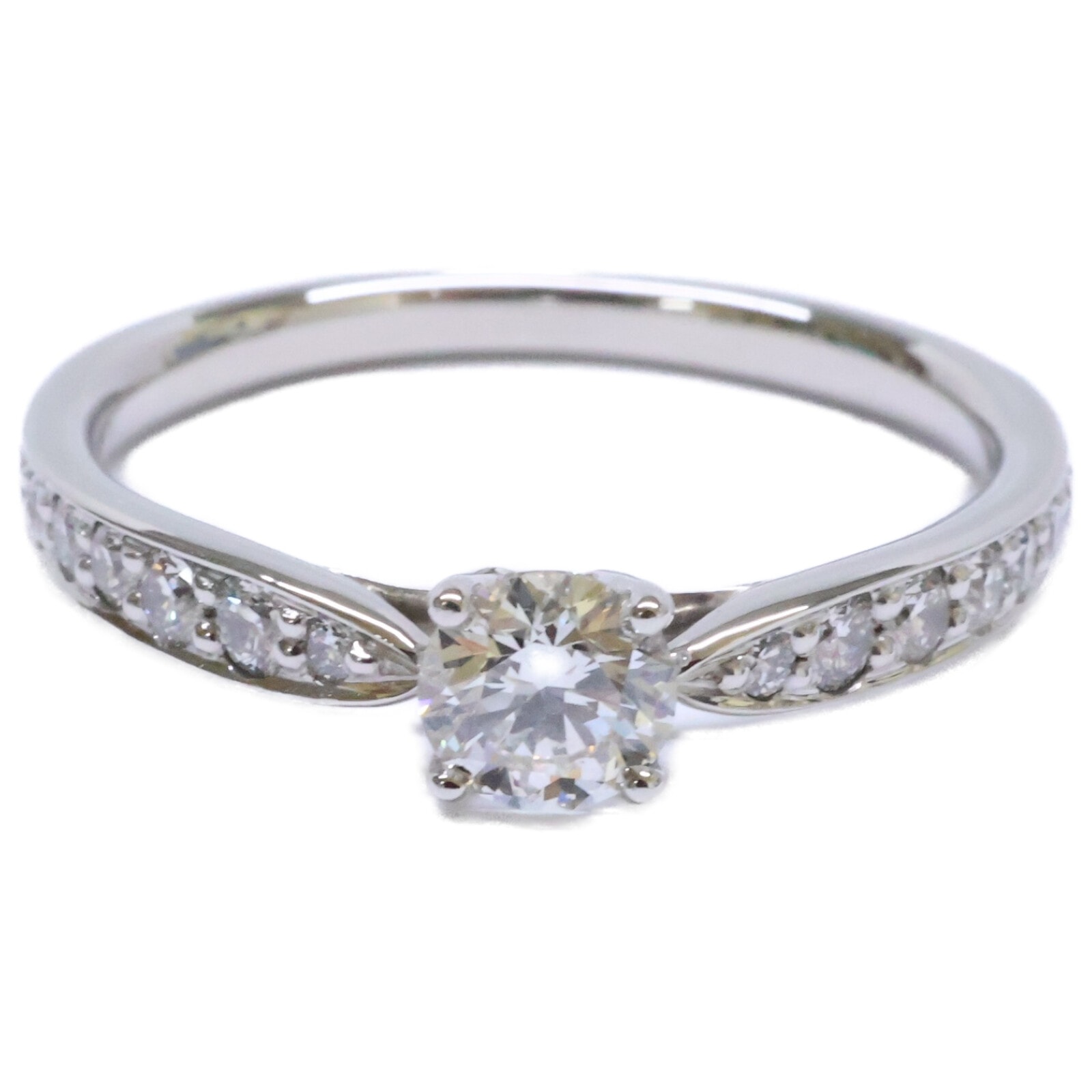 ティファニー 新品仕上げ済み Pt950 0.25ct ラウンドブリリアントダイヤモンド ハーモニー