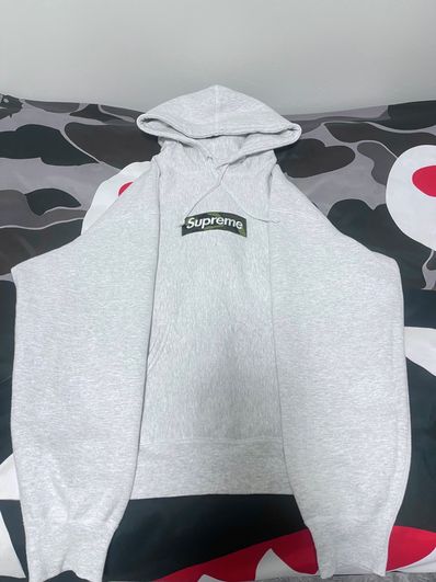 Supreme Box Logo Hooded Sweatshirt "Ash Grey" (23FW)