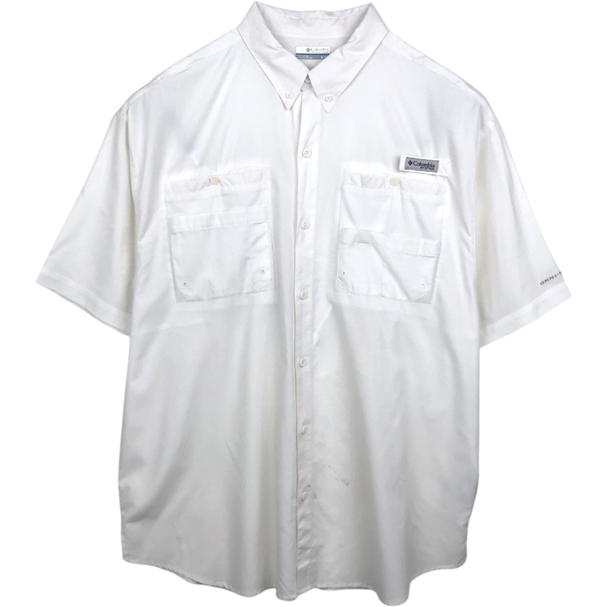 古着 コロンビア Columbia PFG OMNI-SHADE オムニシェイド リップストップ ボタンダウン 半袖 フィッシングシャツ メンズXL相当/eaa658304