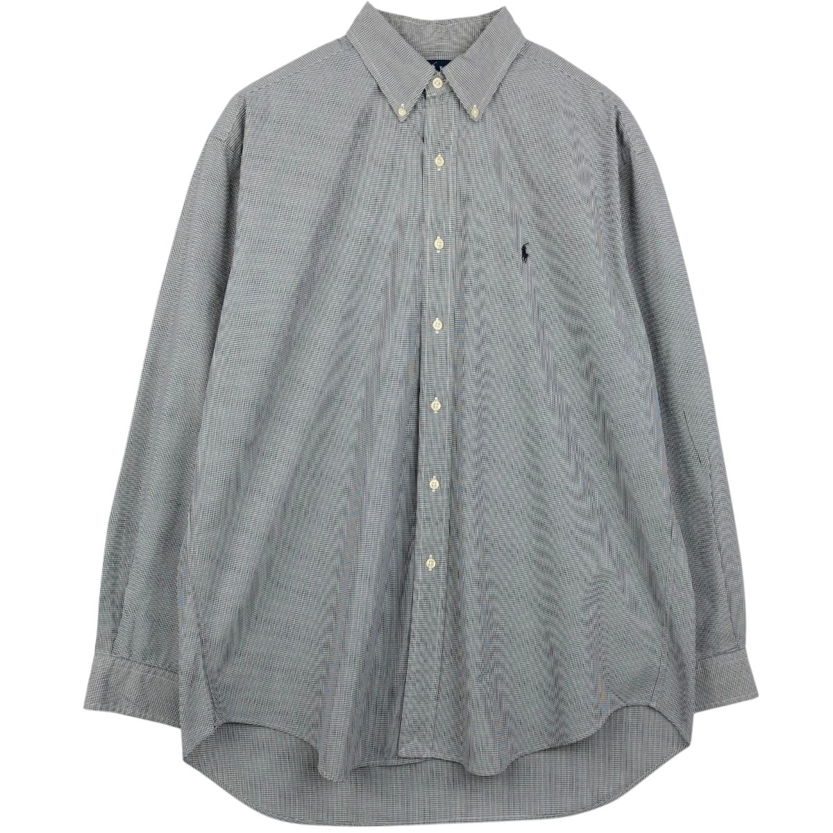 古着 ラルフローレン Ralph Lauren BLAKE 長袖 ボタンダウンチェックシャツ メンズL相当/eaa659233