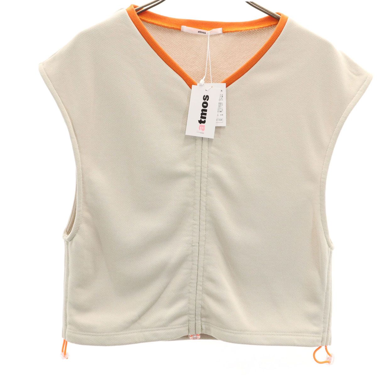 未使用 atmos ノースリーブ テレコシャーリング カットソー