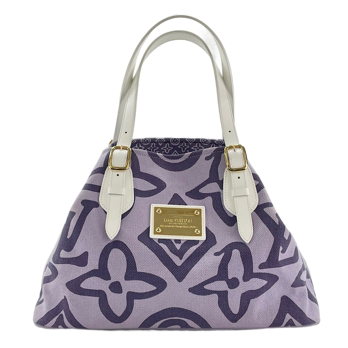 ヴィトン LV キャンバス クルーズライン タイシエンヌ PM トートバッグ【中古】