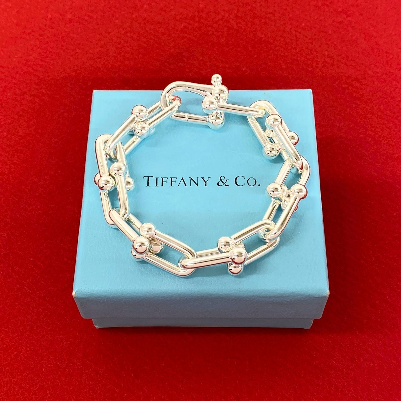 TIFFANY&Co. ティファニー ハードウェア ラージリンク ブレスレット シルバー925 ブレスレット シルバー
237-8