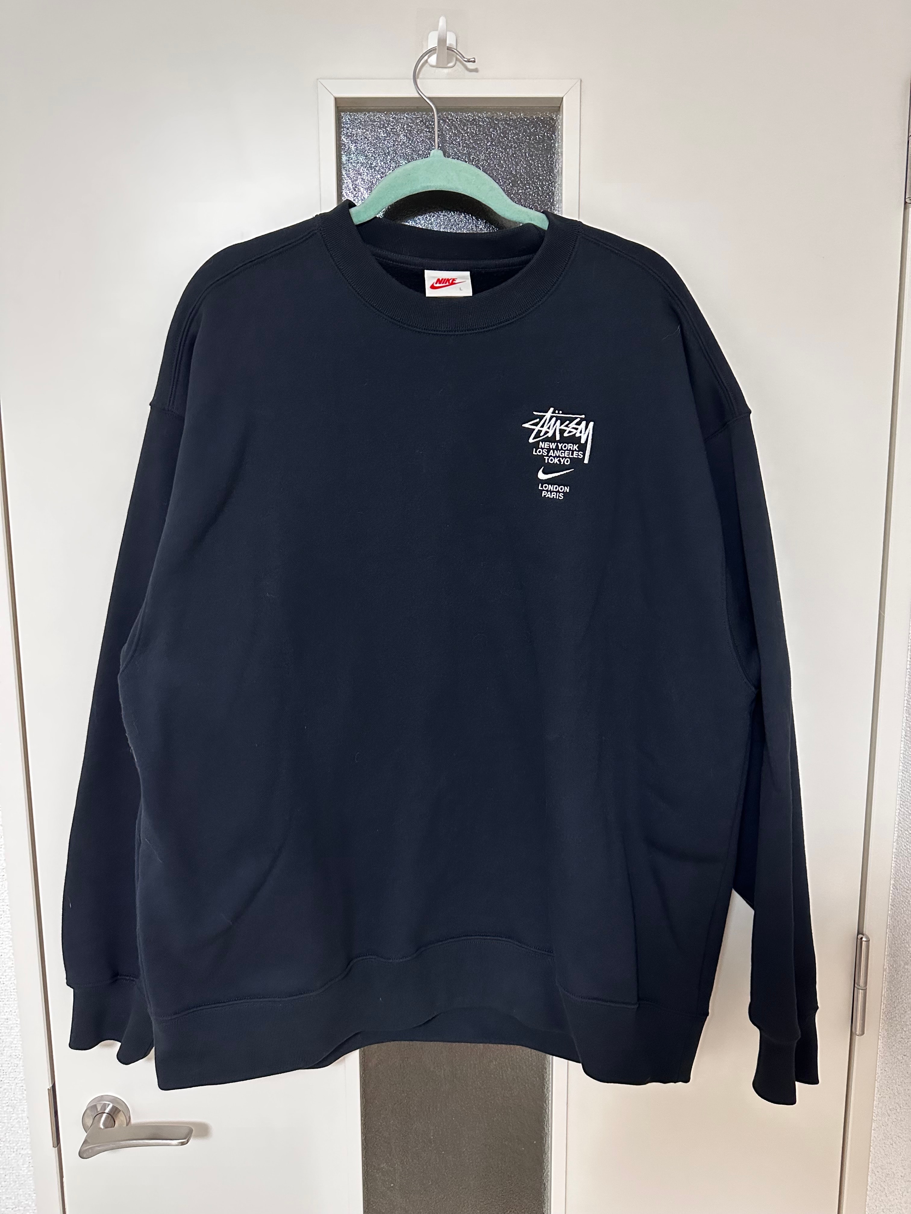 Nike x Stussy International Crewneck Sweatshirt (US Size) "Black" DC4198-010
