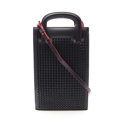 クリスチャンルブタン Christian Louboutin トリックトラック スモール 3WAY ハンドバッグ バッグ レザー メンズ ブラック系 1165005 【中古】