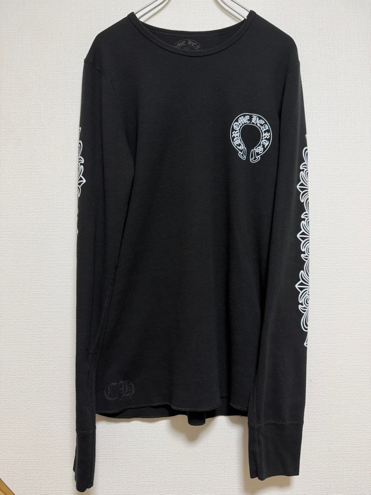 Chrome Hearts Horseshoe Thermal L/S T-Shirt "Black"