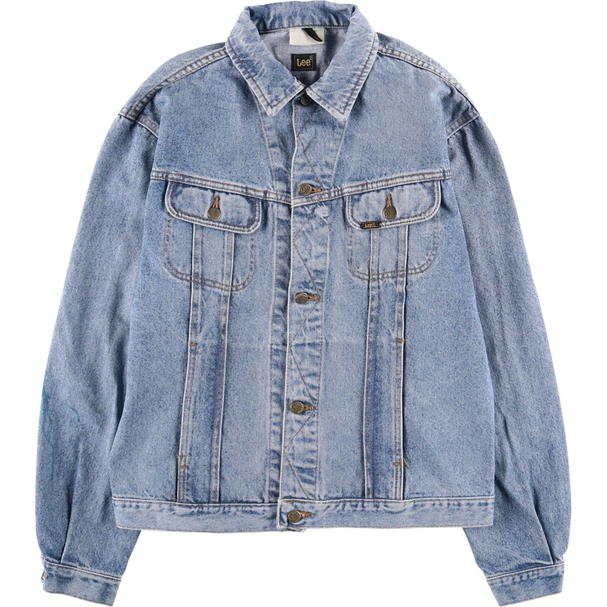 古着 80年代~ リー Lee RIDERS ライダース デニムジャケット Gジャン メンズXL相当 ヴィンテージ/eaa588749