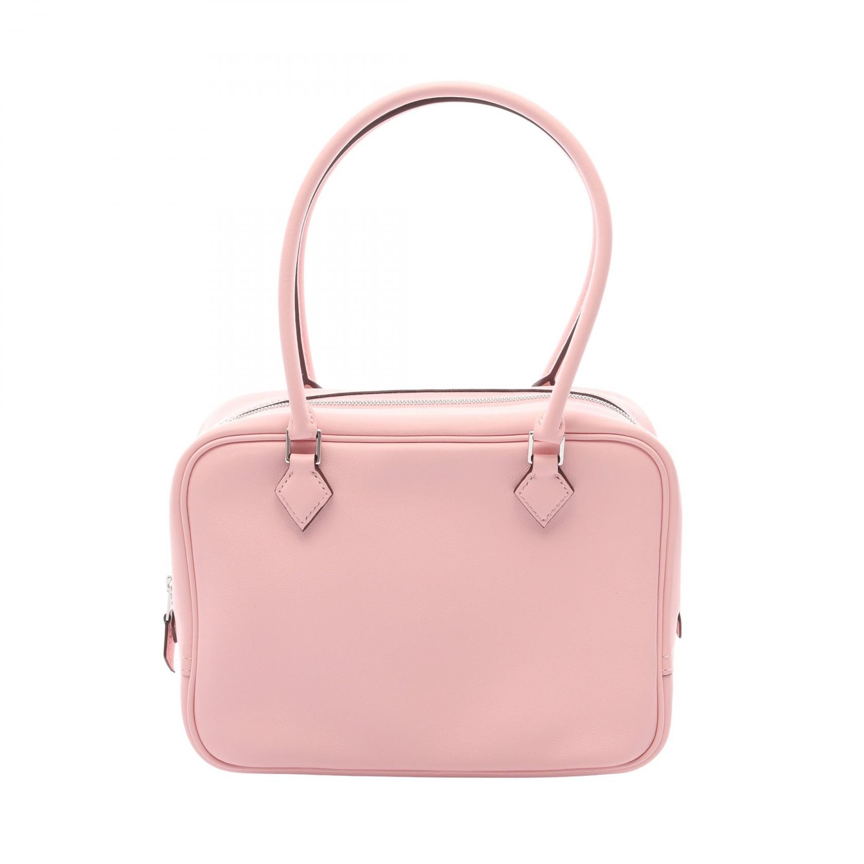 エルメス HERMES ミニプリュム20 ローズサクラ ハンドバッグ バッグ レザー ヴォースイフト ローズサクラ K刻印(2025年製造) レディース ピンク系 【中古】