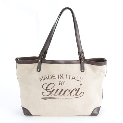 グッチグッチクラフト247209 トート バッグ レザー×キャンバス