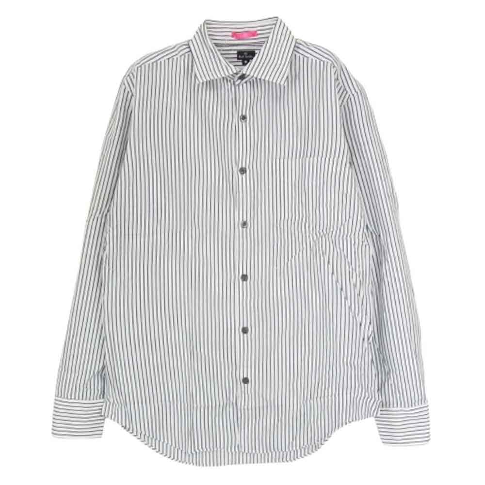 Paul Smith ポール・スミス 長袖シャツ 103650 ツインストライプ ブロード ドレス 長袖 シャツ ブラック系 M【中古】