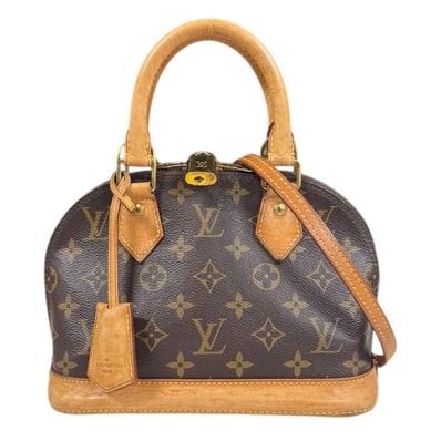 ルイヴィトン アルマBB モノグラム ショルダーバッグ モノグラムキャンバス M53152 ブラウン レディース LOUIS VUITTON 中古