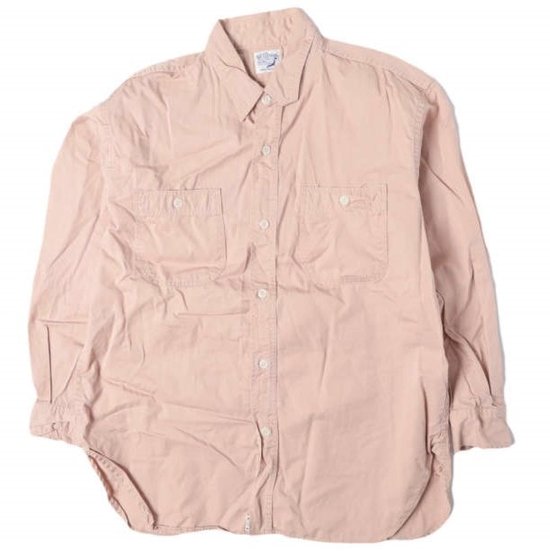 orslow x BEAMS BOY オアスロウ ビームスボーイ 別注 日本製 TWILL WORK SHIRTS ツイルワークシャツ ONE SIZE PINK 長袖 トップス g13735