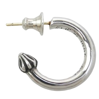 Chrome Hearts Hoop Plain Earrings "Silver"
