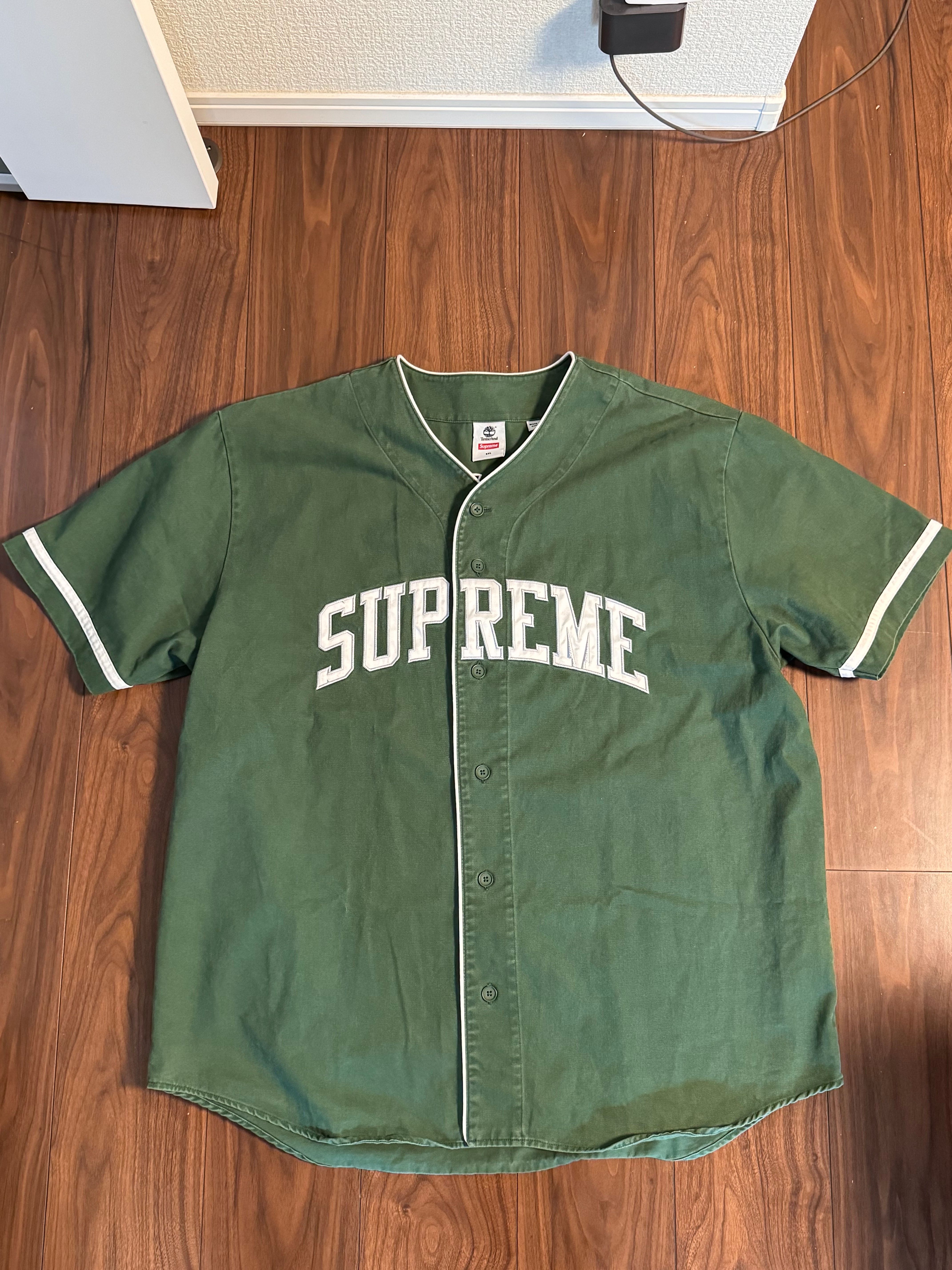 Supreme / Timberland Baseball Jersey "Green"