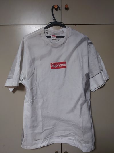 Supreme x MM6 Maison Margiela Box Logo Tee "White"