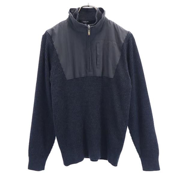 LANVIN SPORT ランバン スポーツ 長袖 ニット M ダークグレー セーター