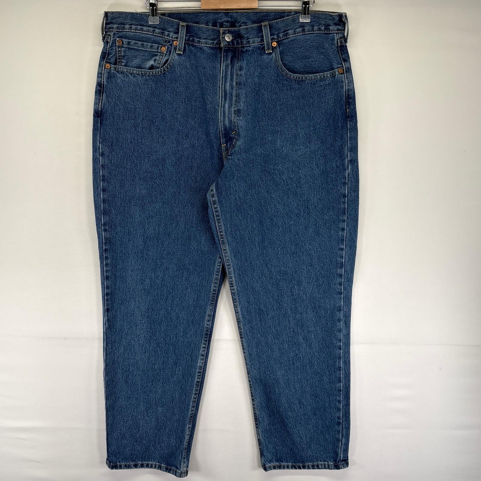 古着 リーバイス Levi's デニム パンツ 550 テーパード ジップ 大きいサイズ 5ポケット ジーンズ W40 L30  ブルー系 メンズ