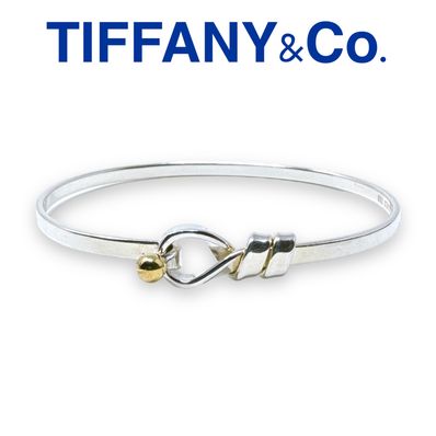Tiffany & Co Love Knot Bangle Hook and Eye "Silver"