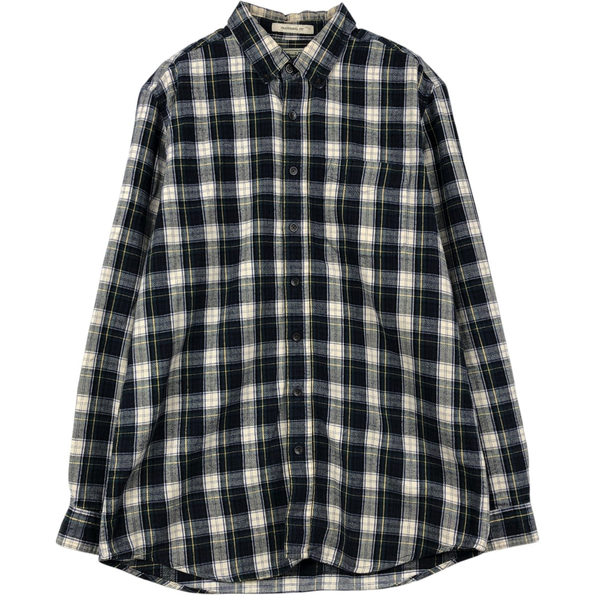 古着 エルエルビーン L.L.Bean TRADITIONAL FIT 長袖 ボタンダウン フランネルチェックシャツ メンズM相当/eaa646857