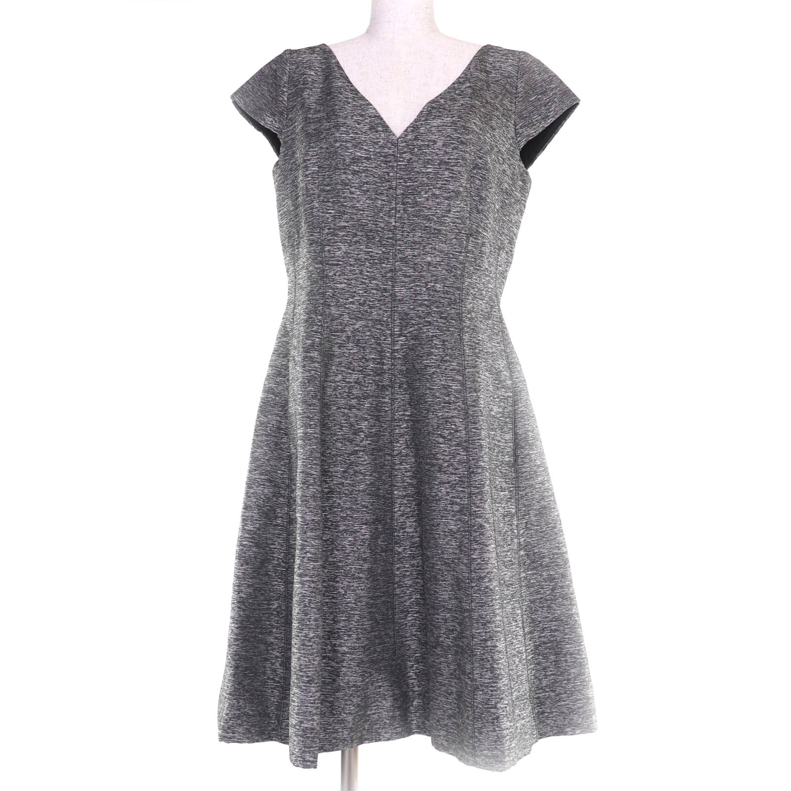 極美品 クリスチャンディオール ワンピース グレー レディース 46 5C21629A1714