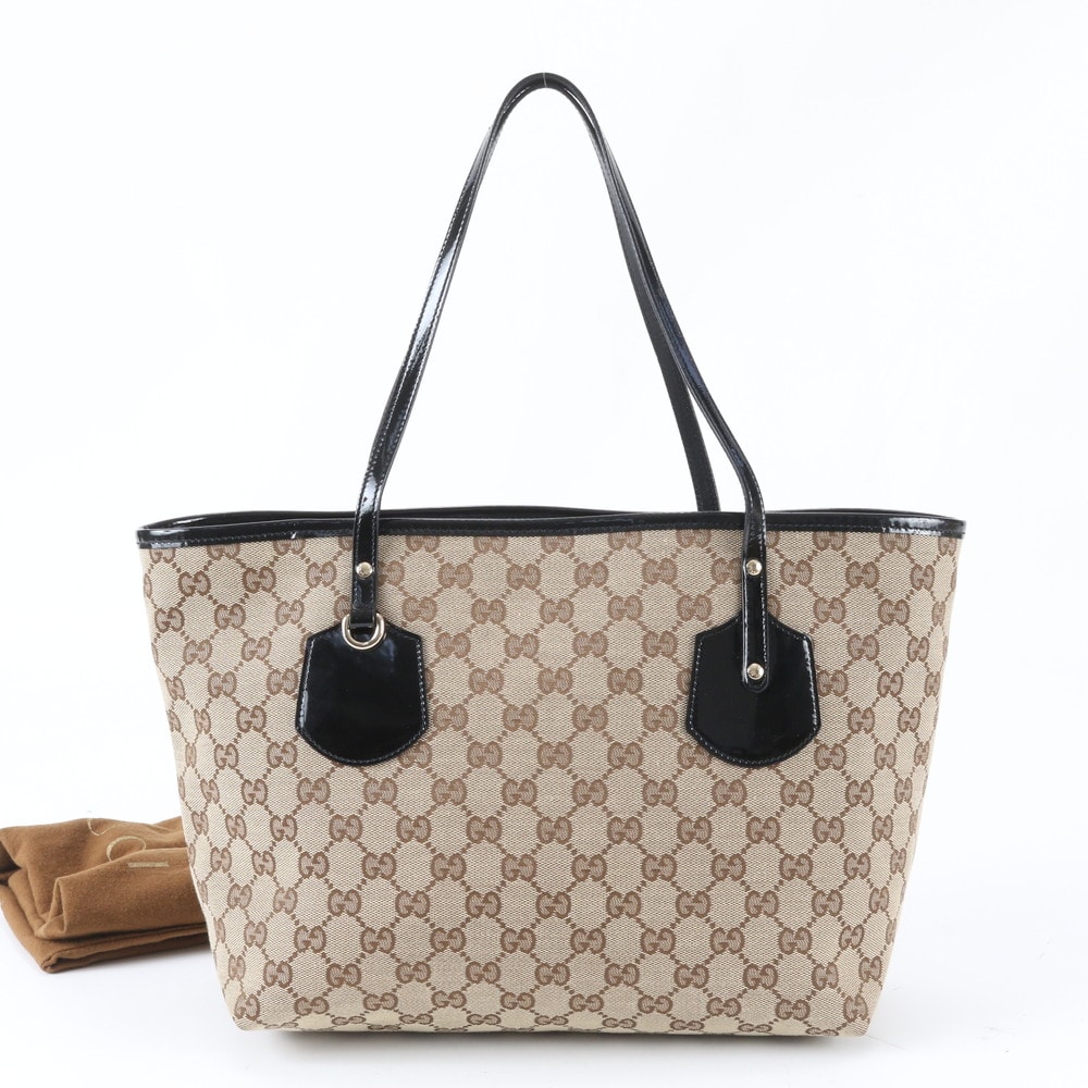 C (やや傷や汚れあり)】☆SALE【6eb1613-k】グッチ トートバッグ GG